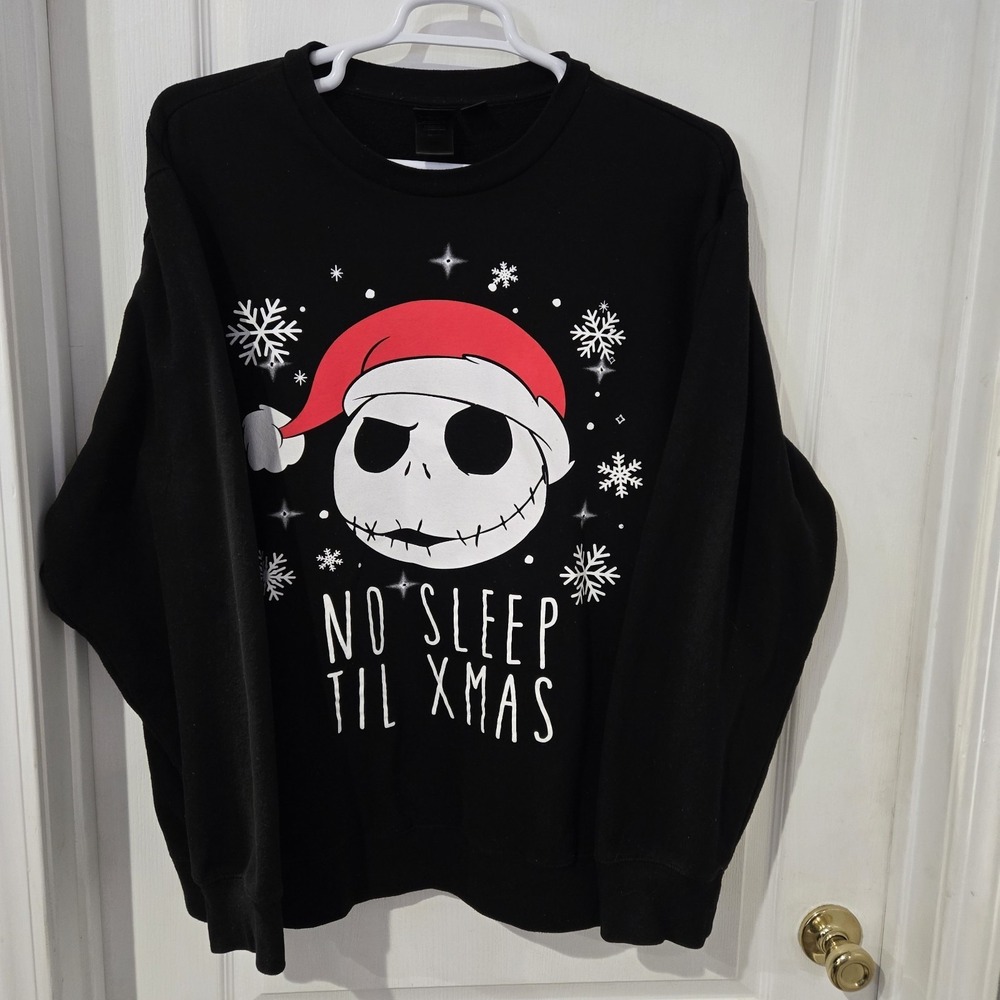 Disney Nightmare Before Christmas  Sweatshirt 2XL No Sleep Til Xmas Chest 54 L30
